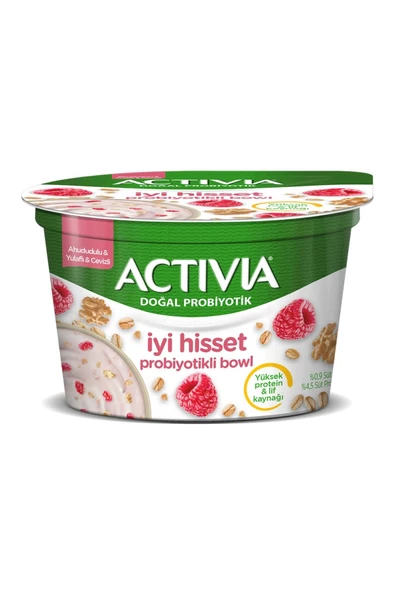 Danone Activia İyi Hisset Probiyotik Bowl Ahududu Yulaf Ceviz 150g - 1 adet