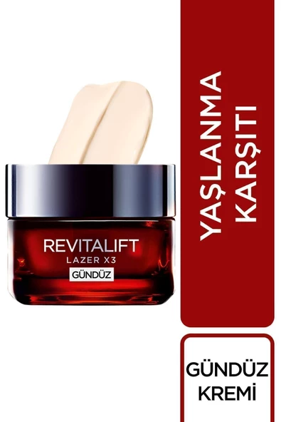 L'Oreal Paris Revitalift Lazer Yaşlanma Karşıtı Gündüz Kremi 50 ml