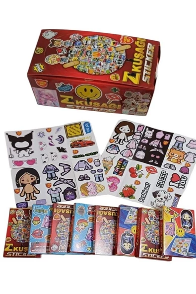 Toys Z Kuşağı Sticker  8 Adet mini Kutu