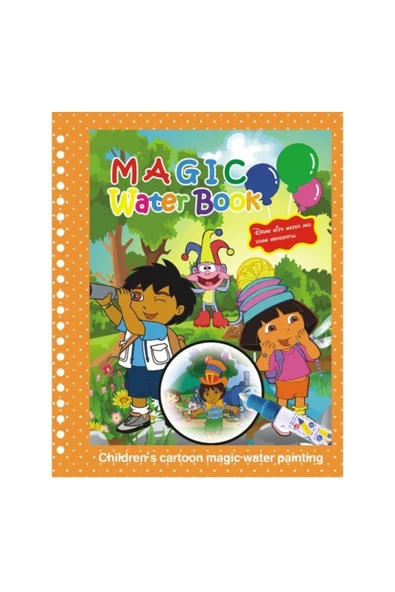 Bookflex Sihirli Boyama Kitabı Ve Kalemi - Magic Water Doodle Book - Orman Maceraları