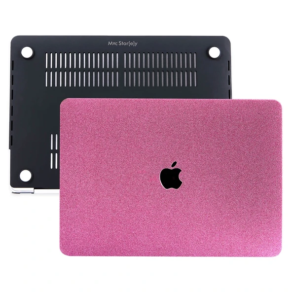 Macbook Air M1 Kılıf 13inç Simli G1505 (TouchID'li M1 Air) A2337 A2179 A1932 ile Uyumlu