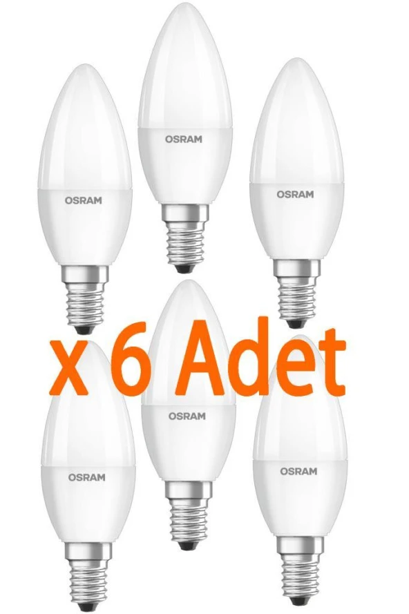 Osram Parathom 4,9-5W (40W) Dim Edilebilir Led Mum Ampul 2700K (6 Adet)