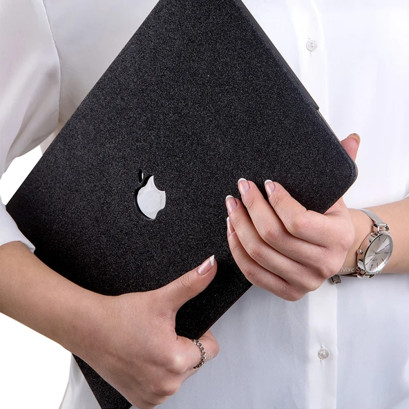 Macbook Air M1 Kılıf 13inç Simli G1505 (TouchID'li M1 Air) A2337 A2179 A1932 ile Uyumlu - 6