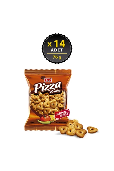 Eti Pizza Kraker 76 g x 14 Adet