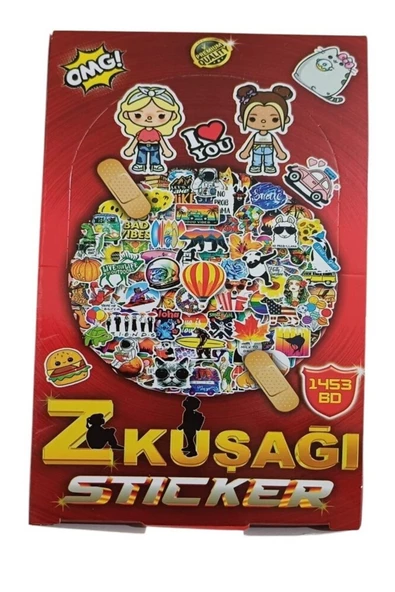 Toys Z Kuşağı Sticker  40 Adet mini Kutu (tam kutu)