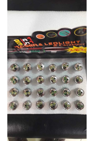 Atlas Shop 3 Fonksiyonlu Kırmızı Beyaz Işıklı Led Lazer Kedi Köpek Oyuncak Anahtarlık 4 ADET - 3