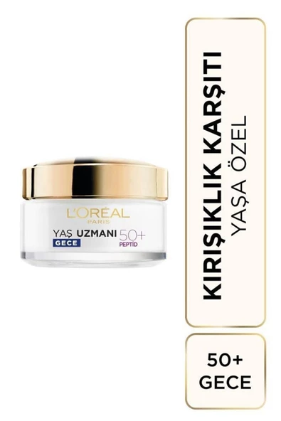 L'Oreal Paris L'oréal Paris Yaş Uzmanı 50+ Kırışıklık Karşıtı Yenileyici Gece Kremi 50ml