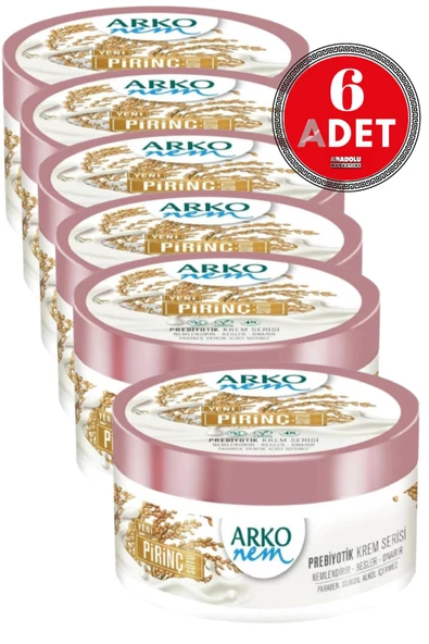 ARKO Nem Prebiyotik Pirinç Sütü Krem 250 ml 6 Adet