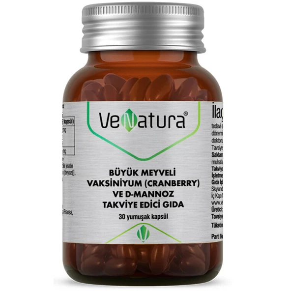 Venatura Cranberry Ve D-Mannoz 30 Kapsül