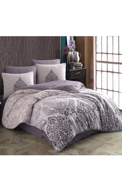 Desire Çift Kişilik Ranforce Nevresim Takımı Gül Kurusu - Resim 2