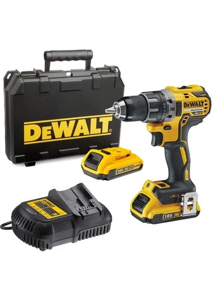 Dewalt 18V 2AH Kömürsüz Çift Akülü Şarjlı Profesyonel Vidalama Makinesi