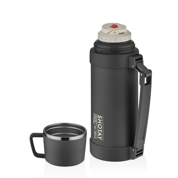 Shotay Nature Çelik Termos Unisex Matara 1200 Ml. SHT-ST-8235-3 - Resim 2