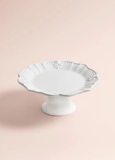 The Mia Grande Pasta Kek Standı Beyaz 22x10 cm GRD0019 - 4