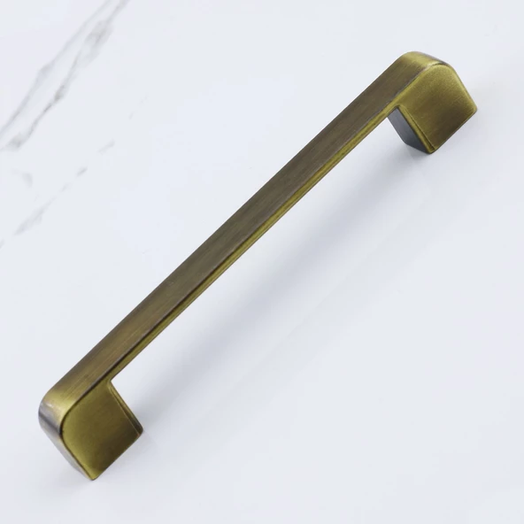 Gölcük Metal Antik Sarı Kulp 128 mm Mobilya Çekmece Mutfak Dolabı Dolap Kapak Kulpları Kulb Kulpu - Resim 6