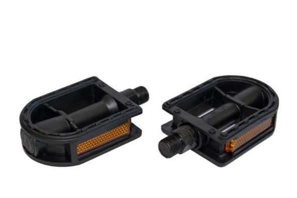 ZOZO Pedal HF-910 w/o Ball, w/Ref Reflektörlü Bisiklet Pedalı Plastik Dış Yüzey Siyah
