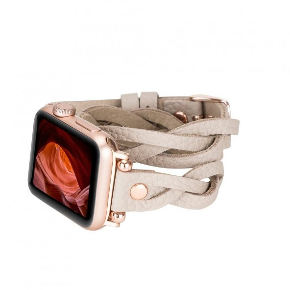 Bouletta Apple Watch Uyumlu Deri Kordon Peggy 38-40-41mm DTRTERC3