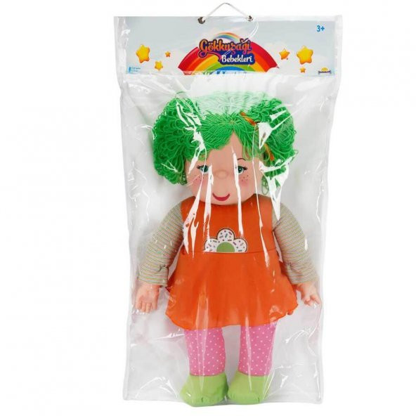 Gökkuşağı Bebekleri 70 cm. - Yeşil Saçlı - 3