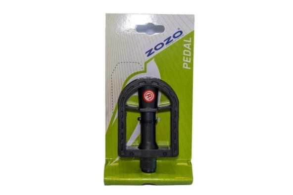 ZOZO Pedal HF-910 w/o Ball, w/Ref Reflektörlü Bisiklet Pedalı Plastik Dış Yüzey Siyah - 2