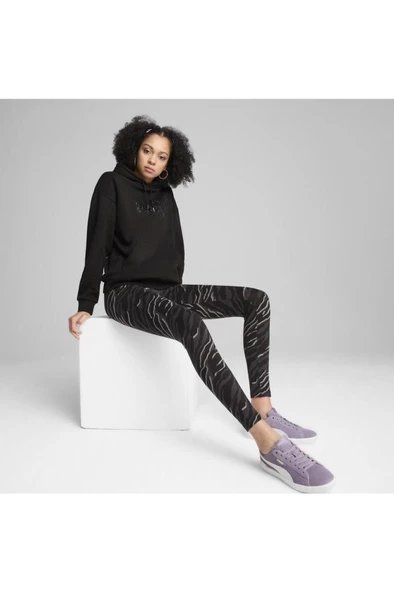 Puma ESS+ ANIMAL Hoodle FL 681492 01 Kadın Sweatshirt Siyah XS-XL - 5