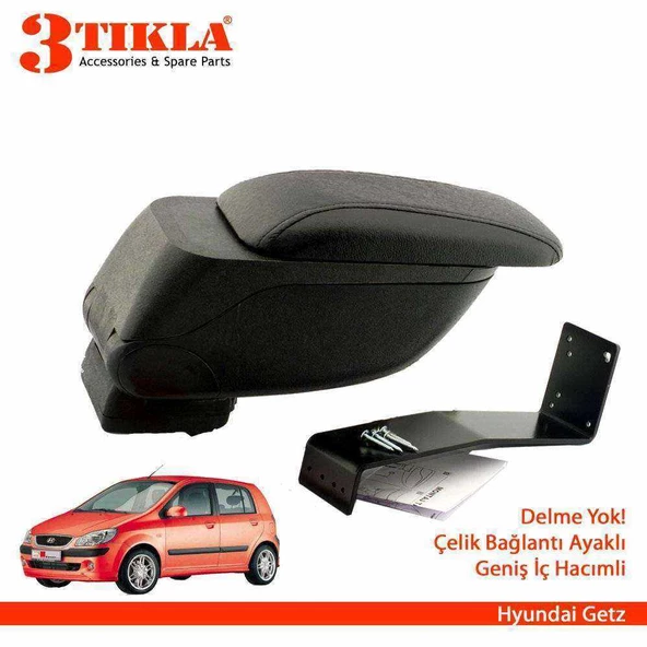 Hyundai Getz Geniş Hacimli  Delmesiz Çelik Ayaklı  Kolçak Kol Dayama