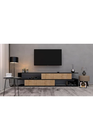 KONAK EV EŞYALARI Modern 2 TV Ünitesi,%100 MDF,KOLAY KURULUM,TV SEHPA