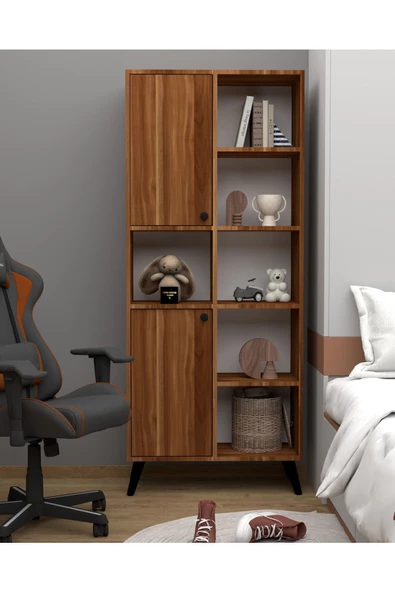 KONAK EV EŞYALARI Lavoro 1.kalite %100 Mdf Kitaplık Çalışma Odası Çok Amaçlı Dolap