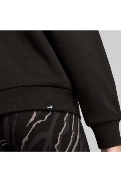 Puma ESS+ ANIMAL Hoodle FL 681492 01 Kadın Sweatshirt Siyah XS-XL - 7