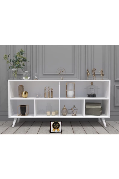 KONAK EV EŞYALARI Espino Konsol,TV Ünitesi,Dekoratif Dolap,Vitrin,%100 MDF,Kolay Kurulum - 2