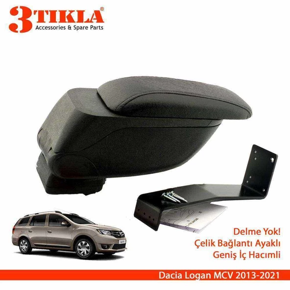 Dacia Logan MCV II Geniş Hacimli  Delmesiz Çelik Ayaklı  Kolçak Kol Dayama