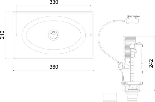 Siamp 12cm Gömme Rezervuar Üniversal Değişim Kiti - 2