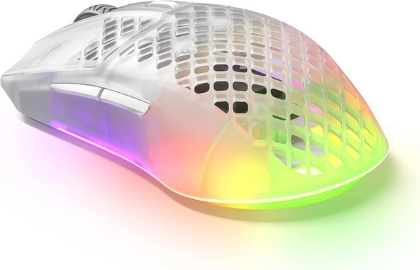 SteelSeries Aerox 3 RGB Ghost Edition Şarjlı Optik Kablosuz Oyuncu Mouse - Teşhir - 3