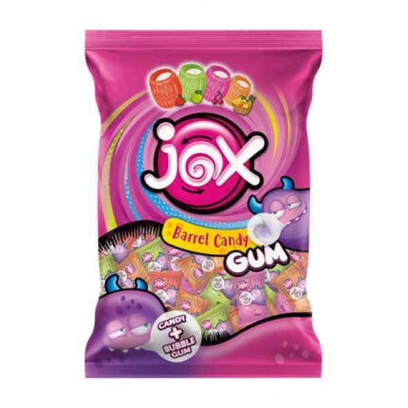 JOX GUM Meyve Aromalı Sakız Dolgulu Bonbon Şekerleme (5 gr x 200 adet)