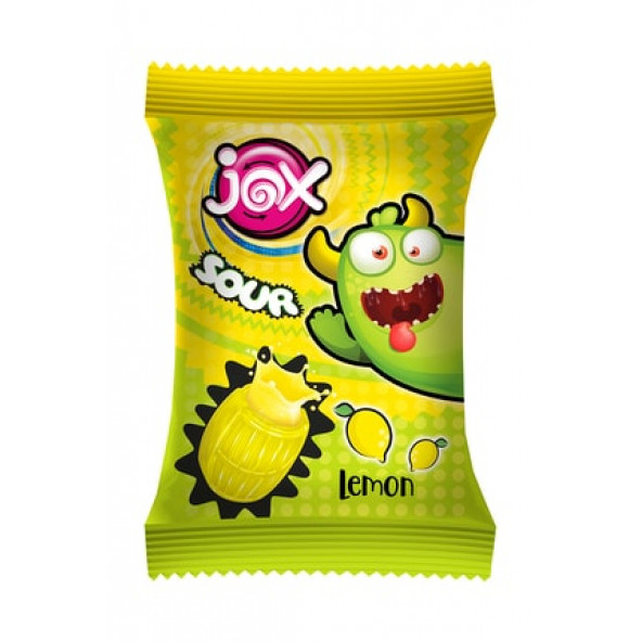 JOX SOUR Meyve Aromalı Sıvı Dolgulu Ekşili Bonbon Şekerleme (5 gr x 200 adet) - 2