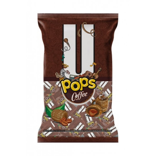 U POPS COFFEE Kahve Aromalı Sıvı Dolgulu Bonbon Şekerleme