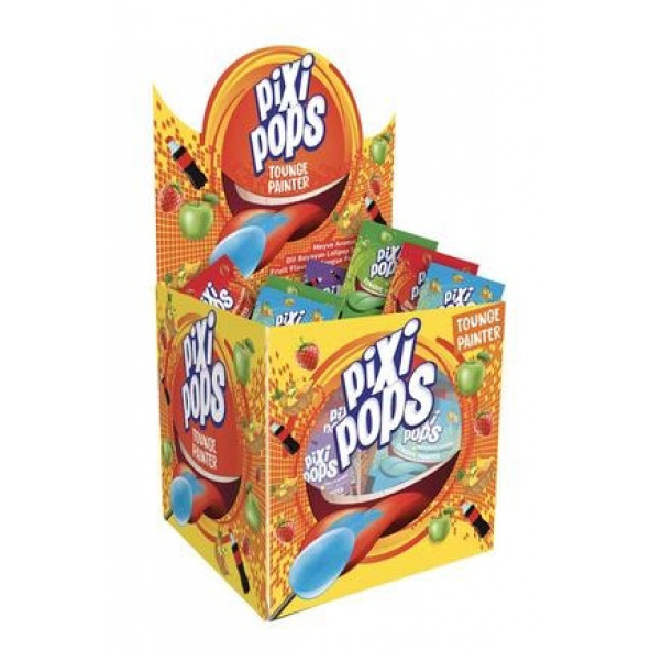 PIXI POPS Meyve Aromalı Dil Boyayan Lolipop Şekerleme