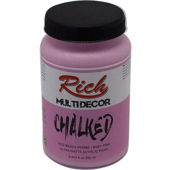 Rich Multi Decor Chalked 250 Cc Bebek Pembe 4522 - 1