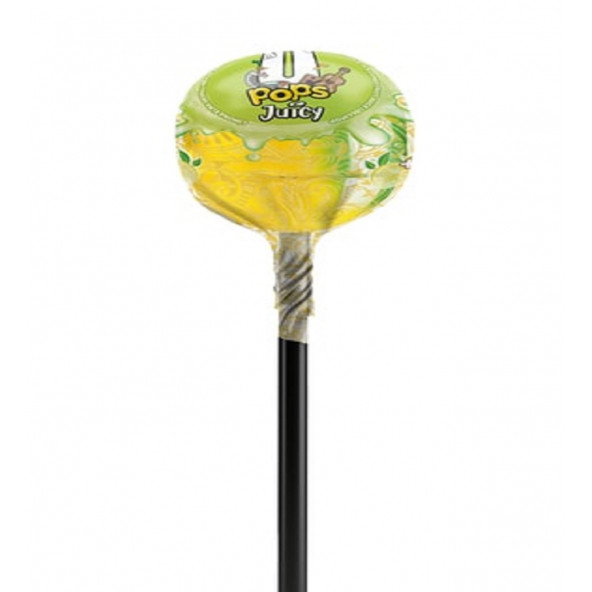 U POPS JUICY Meyve Sulu Limon-Ahududu, Limon-Elma, Limon-Şeftali Aromalı Lolipop (19 gr X 24 adet) - 3