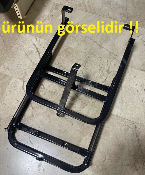 Moto Gusto Santa 125 Kızaklı Kurye Çanta Demiri Ergoline Sürgülü Pizzacı Paket Demiri Arasmto - Resim 2