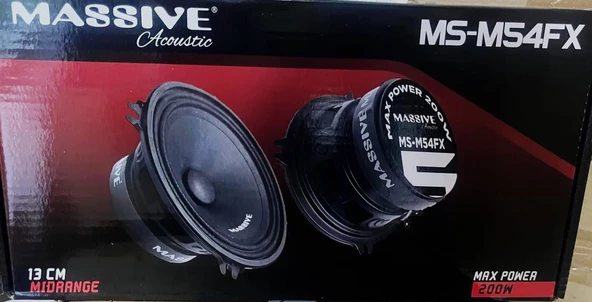 MASSİVE MS-M54FX 13CM MIDRANGE 200W ÇİFT