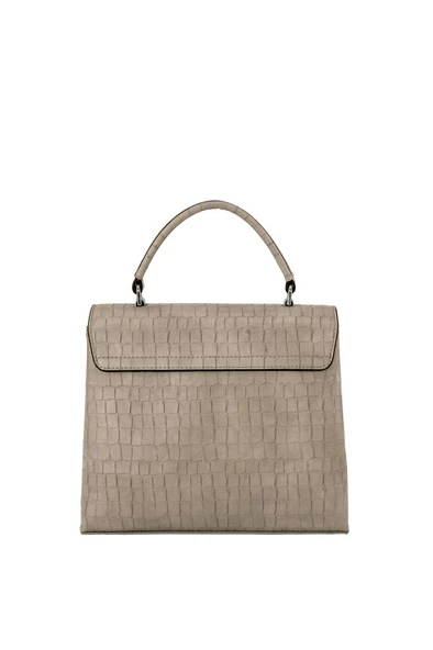 Kriste Bell Kadın Çanta Kroko Vizon 7145 - Resim 3