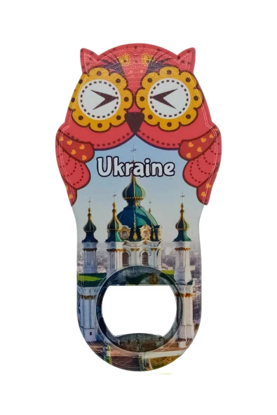 Ukrayna Temalı Baykuş Magnet Kapak Açacak - Resim 3