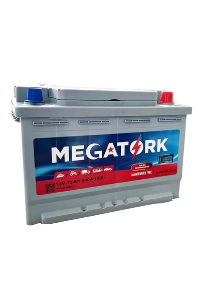 MEGATORK 72 AH AKÜ 2024 ÜRETİM - 2