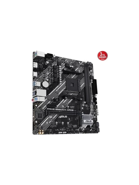 Asus Prime B550M-K ARGB 5100MHz (OC) DDR4 Soket AM4 M.2 HDMI mATX Anakart - 2