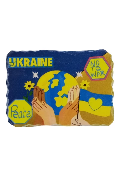 Ukrayna Temalı Kırık Magnet - Resim 3