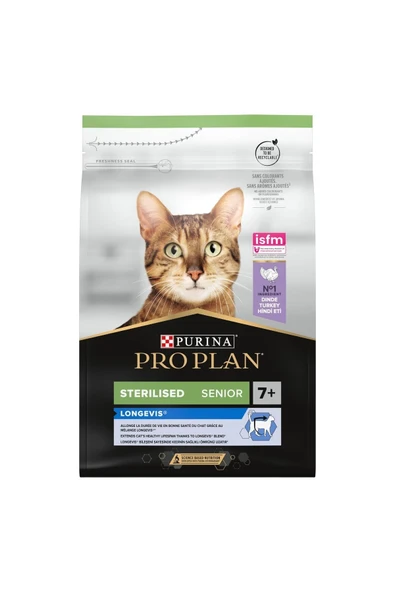 Pro Plan Sterilised 7+ Yasli Kedi Maması 3 Kg - 2