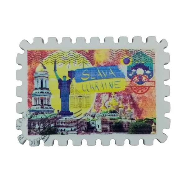 Ukrayna Temalı Pul Magnet ürün görseli