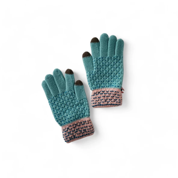 Kar Damlası Eldiven Turkuaz - 3