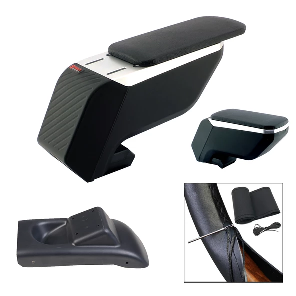 Nissan Juke 2011-2019 Premium HQ Lüks ABS Ayaklı Gri-Siyah Kolçak