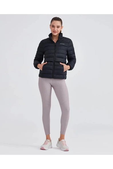 Skechers S231240-001 W Outerwear Pop Up Detailed Padded Kadın Spor Mont - 3