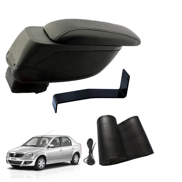 Eko Set Dacia Logan Sedan 2009 Geniş Hacimli  Delmesiz Çelik Ayaklı  Kolçak ve Direksiyon Kılıfı